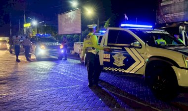 Patroli-Skala-Besar,-Sinergitas-Polisi-Bersama-TNI-Antisipasi-Konflik-Pesilat-di-Trenggalek