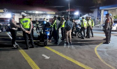 Respon-Keluhan-Warga-di-Jum'at-Curhat,-Polres-Kediri-Kota-Amankan-Puluhan-Motor-Diduga-Balap-Liar