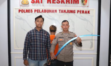 Polres-Tanjungperak-Amankan-Ketua-Gangster-Durian-Runtuh-23-Kedapatan-Bawa-Sajam