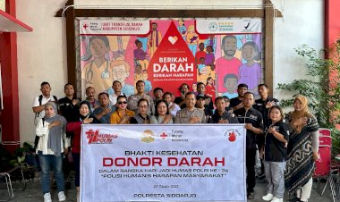 Polresta-Sidoarjo-Adakan-Donor-Darah-Peringati-74-Tahun-Humas-Polri