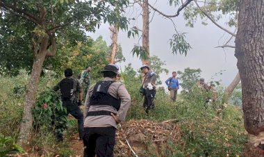 Gerak-Cepat-Polres-Nganjuk-dan-Tim-Gabungan-Jinakkan-Api,-Karhutla-di-Gunung-Wilis-Padam