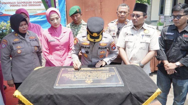Polres Pasuruan Bangun Sumur Bor untuk Masyarakat di Randugong, Atasi Dampak Kemarau