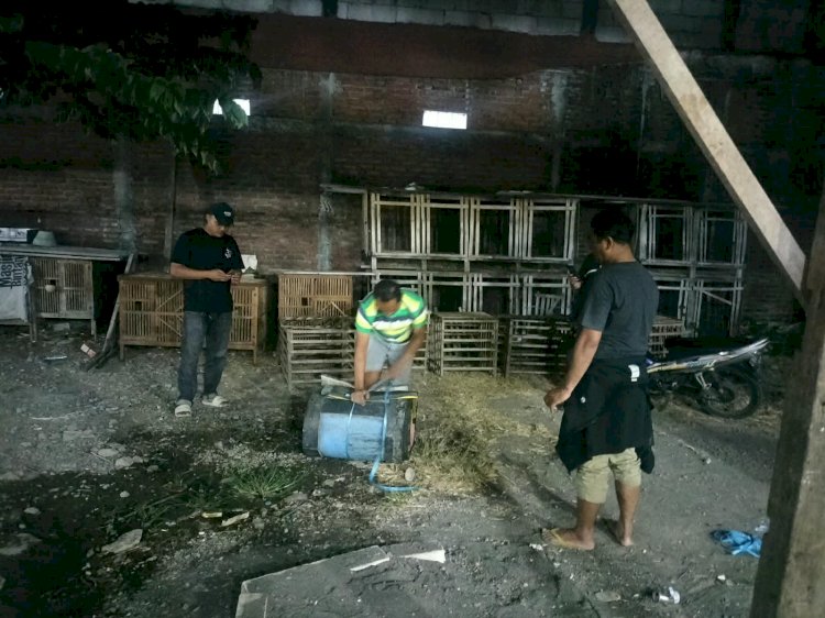 Polsek Waru Tindak Lanjuti Aduan Arena Sabung Ayam di Desa Berbek