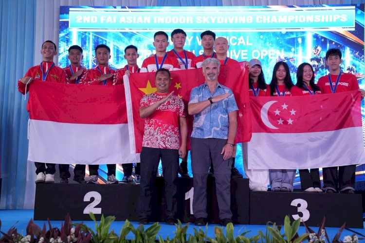 Tim Terjun Payung Polri Bawa Indonesia Raih Tiga Medali di 2nd FAI Asian Indoor Skydiving Championships 2026