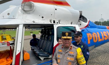 Polri-Kerahkan-2-Helikpoter-Jadi-Ambulans-Udara-saat-Arus-Mudik-dan-Balik-Lebaran