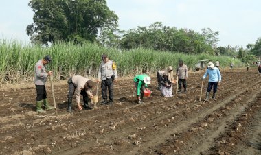 Polresta-Malang-Kota-Dukung--Program-Asta-Cita-Kampanyekan-Swasembada-Pangan-Nasional