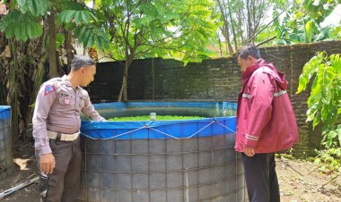 Polsek-Wonoayu-Cek-Budidaya-Ikan-Mujaer-Wujudkan-Ketahanan-Pangan-Polresta-Sidoarjo
