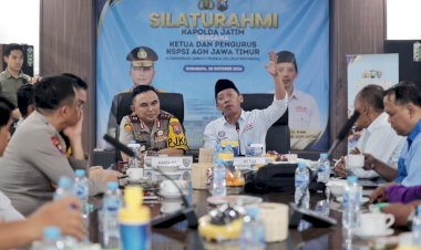 Perkuat-Sinergi,-Kapolda-Jatim-Gelar-Silaturahmi-dengan-DPD-KSPSI-AGN-Jawa-Timur