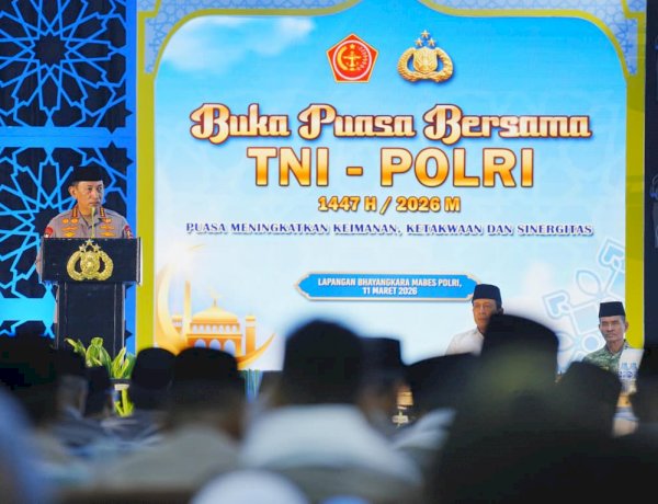 Buka Puasa Bersama TNI-Polri, Kapolri Tegaskan Sukseskan Program Presiden