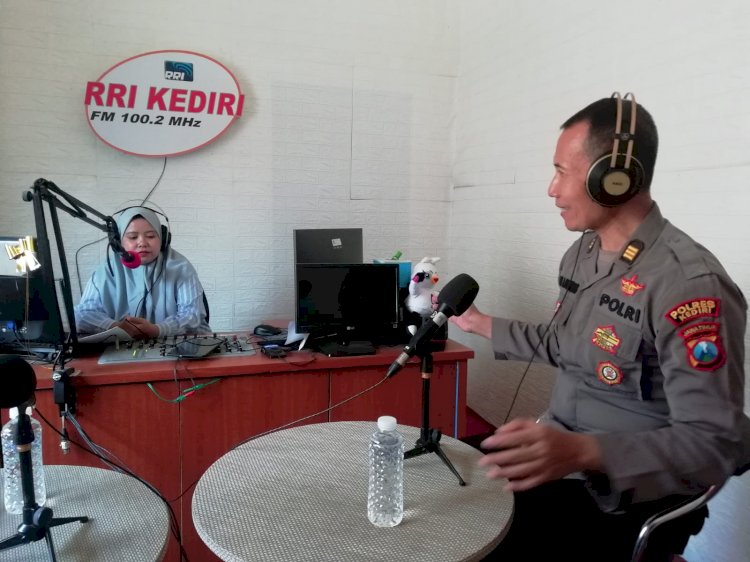 Polres Kediri Gandeng Media Sosialisasikan Ops Mantap Brata Semeru 2023/2024