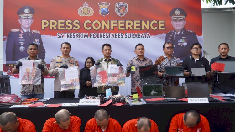 Polisi Berhasil Ungkap Kasus Pembobol Perumahan Elite di Surabaya Lima Tersangka Diamankan