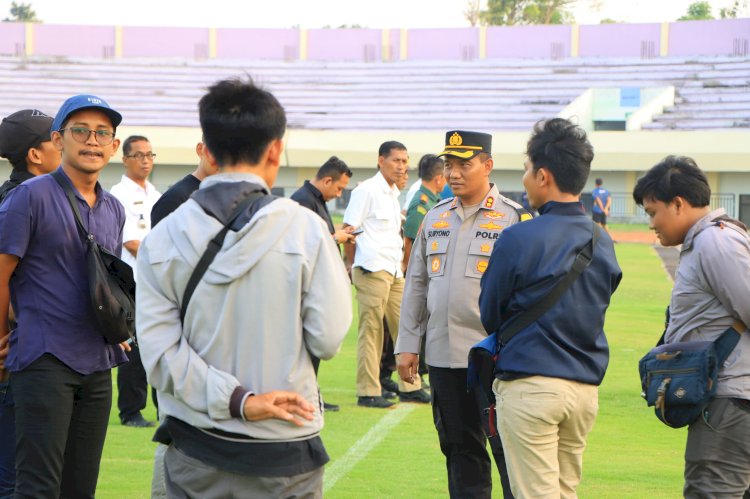 Tuban Sport Centre Layak Digunakan Pertandingan Liga 2, PolresTuban Siapkan Personel Pengamanan