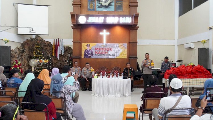 Bertemu Jemaat Gereja, Kapolresta Sidoarjo Terbuka Serap Aspirasi Kamtibmas