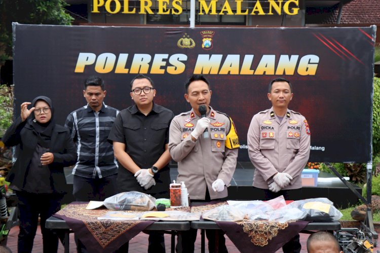 Jelang Pemilu, Polres Malang Berhasil Ungkap 29 Kasus Curanmor, 10 Tersangka Diamankan