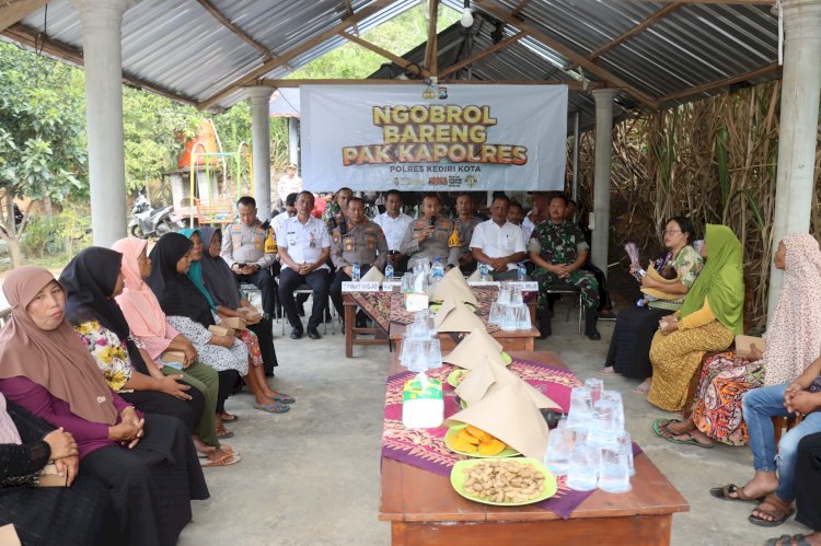 *Ngobrol Bareng Pak Kapolres, Cara Polres Kediri Kota Ajak Warga Jaga Kamtibmas*