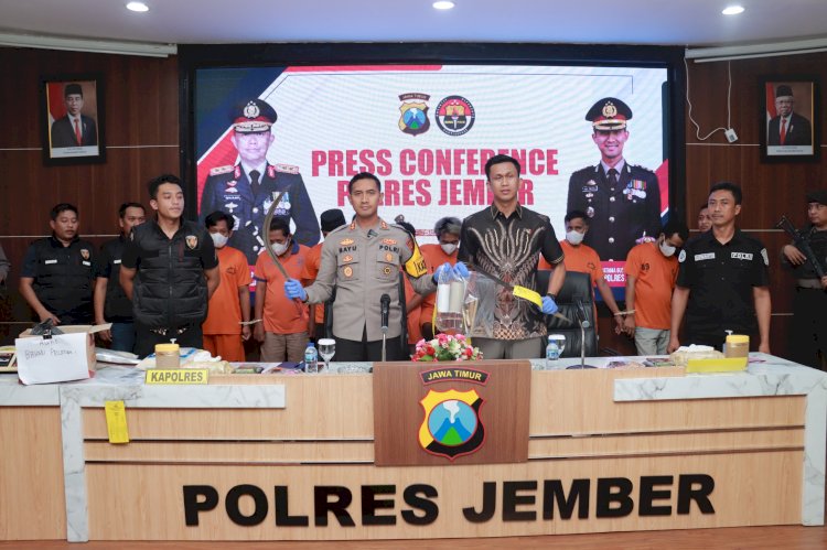 Operasi Sikat Semeru Berhasil Ungkap Sejumlah Kasus, Kapolres Jember Sampaikan Terimakasih Kepada Masyarakat