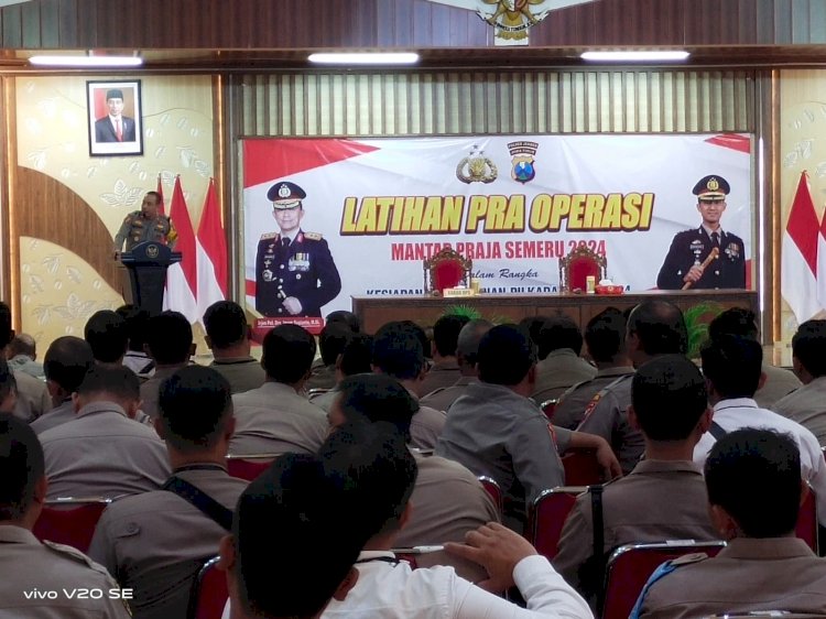 Polres Jember Gelar Latihan Pra Operasional Mantap Praja Semeru 2024 Siapkan Pengamanan Pilkada