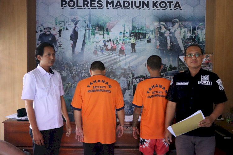 Polres Madiun Kota Amankan Dua Tersangka Pengedar Narkoba