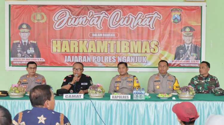 Polres Nganjuk Intensifkan Jumat Curhat untuk Cooling System Jelang Pilkada Serentak 2024