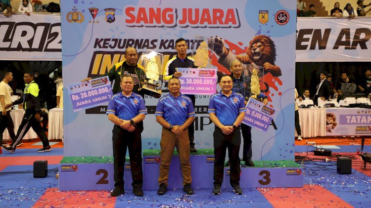 Penutupan Kejurnas Karate INKANAS Kapolri Cup 2024, Wakakor Brimob Polri Apresiasi Sportivitas Atlet