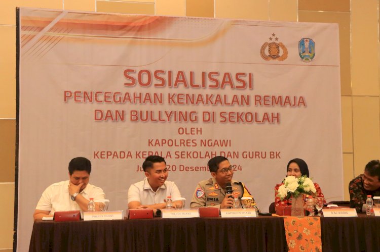 Polres Ngawi Sosialisasikan Stop Bullying di Lingkungan Sekolah