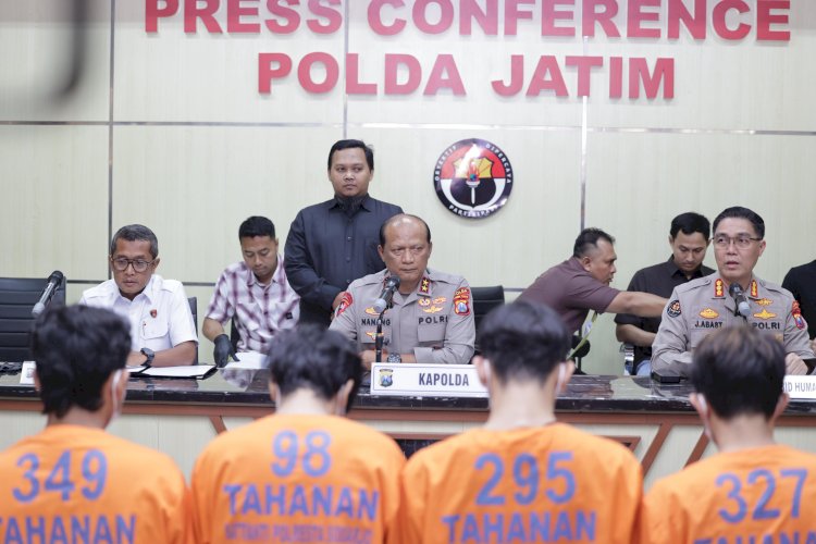 Polda Jatim Ungkap Ratusan Pelaku Aksi Anarkis di 10 Kota, Kerugian Capai Rp 256 Miliar