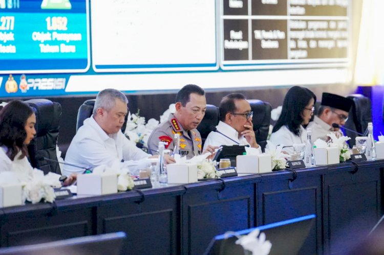 Kapolri Hadiri Rakor Lintas Sektoral, Sinergisitas Stakeholder Kunci Pelayanan Nataru
